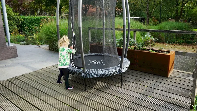EXIT TOYS Exit Tiggy Junior 140 Cm Trampoline Met Net - Zwart/grijs 9 EXIT TOYS Exit Tiggy Junior 140 Cm Trampoline Met Net - Zwart/grijs - Afbeelding 9