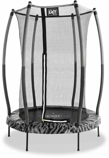 EXIT TOYS Exit Tiggy Junior 140 Cm Trampoline Met Net - Zwart/grijs 1 EXIT TOYS Exit Tiggy Junior 140 Cm Trampoline Met Net - Zwart/grijs