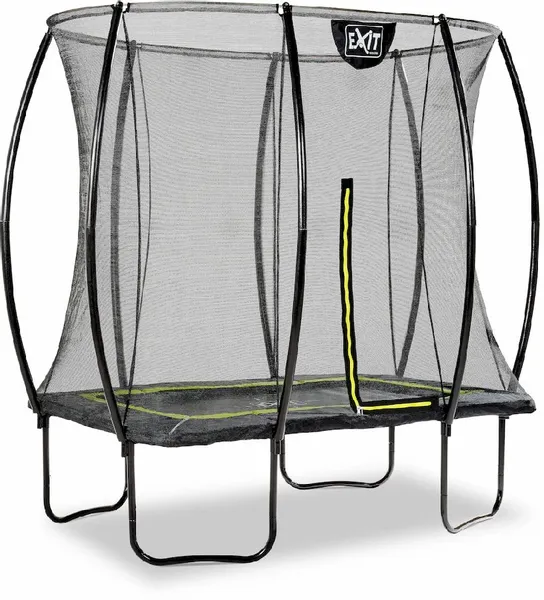 EXIT TOYS Exit Silhouette Trampoline Met Net - 214 X 153 Cm - Zwart 2 EXIT TOYS Exit Silhouette Trampoline Met Net - 214 X 153 Cm - Zwart - Afbeelding 2