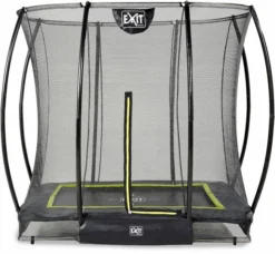 EXIT TOYS Exit Silhouette InGround Trampoline Met Net - 214 X 153 Cm - Zwart