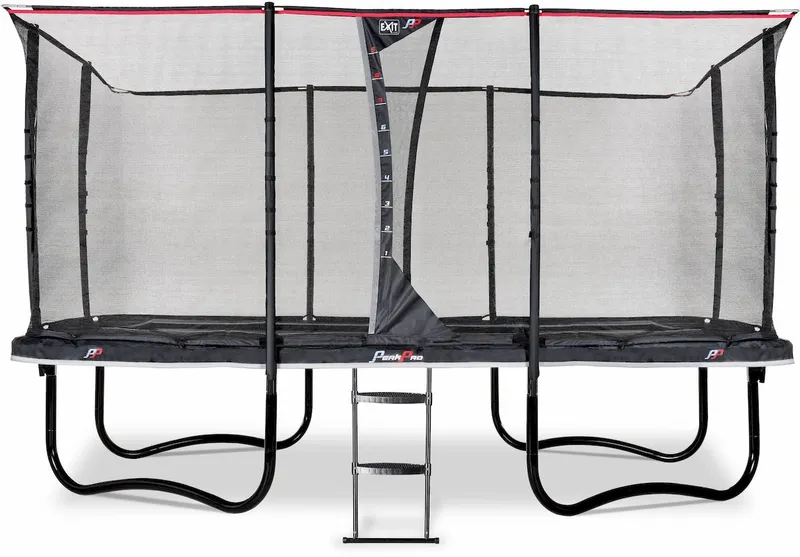 EXIT TOYS Exit PeakPro Trampoline Met Net En Ladder - 427 X 244 Cm - Zwart