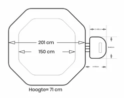 Intex Pure Spa Jet & Bubble Deluxe Opblaasbare Spa - 4 Persoons -Zwembad Tuin intex jetbubble deluxe 4persoons afmetingen