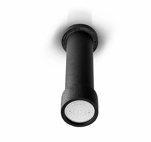 JEE-O Soho Buitendouchekop Plafondbevestiging - Matzwart RVS 1 JEE-O Soho Buitendouchekop Plafondbevestiging - Matzwart RVS