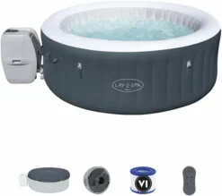 Bestway Lay-Z Spa Bali AirJet Opblaasbare Spa - 4 Persoons -Zwembad Tuin lay z spa bali airjet opblaasbare spa 4 persoons 1