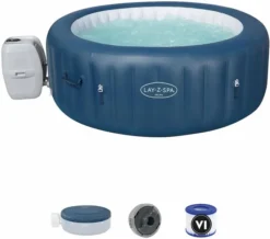 Bestway Lay-Z Spa Milan AirJet Plus Opblaasbare Spa - 6 Persoons -Zwembad Tuin lay z spa milan airjet plus opblaasbare spa 6 persoons 1