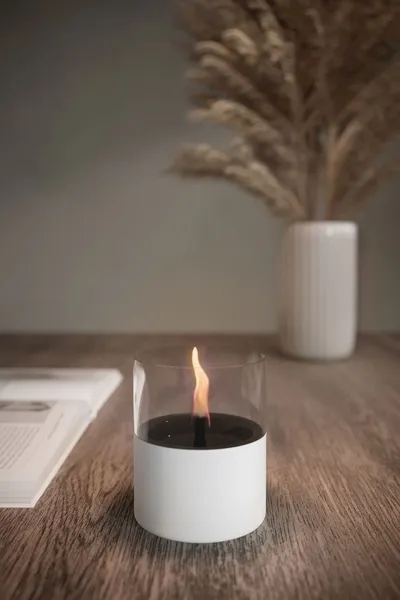 Tenderflame Lilly 10 Tafelhaard - Wit 2 Tenderflame Lilly 10 Tafelhaard - Wit - Afbeelding 2