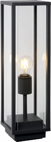 Lucide Claire E27 Sokkellamp - Rechthoek - Antraciet