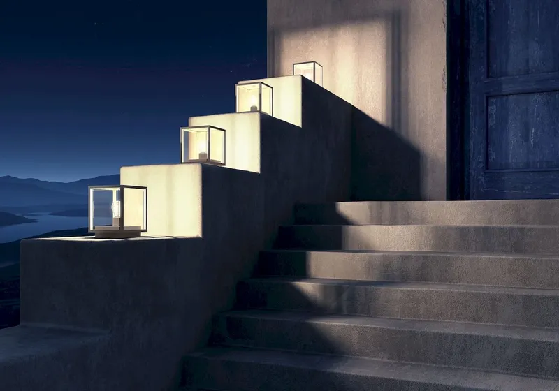 Lucide Claire E27 Sokkellamp - Vierkant - Antraciet 4 Lucide Claire E27 Sokkellamp - Vierkant - Antraciet - Afbeelding 4