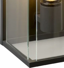 Lucide Claire E27 Wandlamp - Antraciet -Zwembad Tuin lucide claire e27 wandlamp antraciet 3