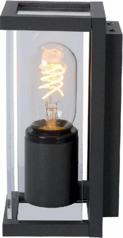 Lucide Claire Mini E27 Wandlamp - 1 Spot - Antraciet 14 Lucide Claire Mini E27 Wandlamp - 1 Spot - Antraciet -Zwembad Tuin lucide claire mini e27 wandlamp 1 spot antraciet 2