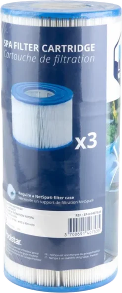 NetSpa Spa Filter - 3 Stuks -Zwembad Tuin netspafiltersopblaasbarespa3stuks