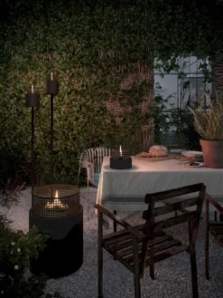 Tenderflame Paarl 18 Tafelhaard - Zwart -Zwembad Tuin paarl 18 metal sfeer 3 op maat