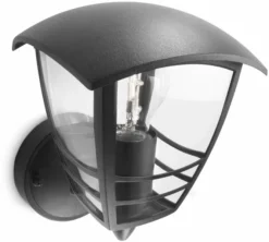 Philips MyGarden Creek Up E27 Wandlamp - Zwart