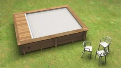 BWT Compact Stadszwembad - 4.20 X 3.50 X 1.33 M - Met Zandfilterpomp En Omkasting -Zwembad Tuin piscine urbaine carre ambiance 2019 3 resultaat 1