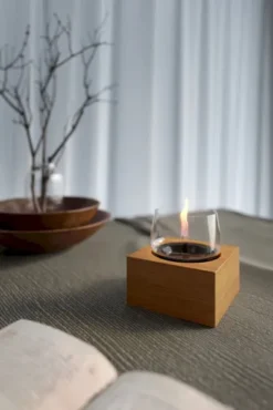 Tenderflame Poppy 14 Tafelhaard - Naturel -Zwembad Tuin poppy 14 oak natural sfeer op maat 3 1