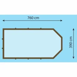 Gardipool Rectoo 3.90 X 7.60 M, Hoogte 1.33m 15 Gardipool Rectoo 3.90 X 7.60 M, Hoogte 1.33m -Zwembad Tuin rectoo7
