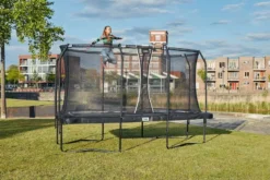 Salta Premium Black Edition Trampoline - 396 X 244 Cm - Zwart -Zwembad Tuin salta premium edition trampoline 396 x 244 cm zwart 9