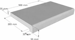 Scandi Roc Athen Randtegel - Antracit Black -Zwembad Tuin scandi roc athen randtegel afmetingen