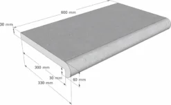 Scandi Roc Napoli Randtegel - Soft Sand -Zwembad Tuin scandi roc napoli randtegel afmetingen