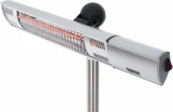 Sunred Heater Royal Diamond Standing 2000 Terrasverwarmer - Grijs -Zwembad Tuin sunred heater royal diamond silver standing 2000 terrasverwarmer 1