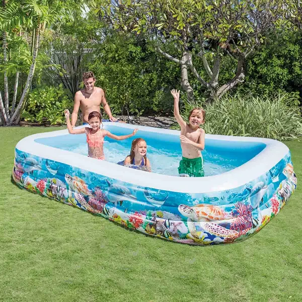 Intex Family Pool Tropical Reef Kinderzwembad 305 X 183 X 56 Cm 2 Intex Family Pool Tropical Reef Kinderzwembad 305 X 183 X 56 Cm - Afbeelding 2