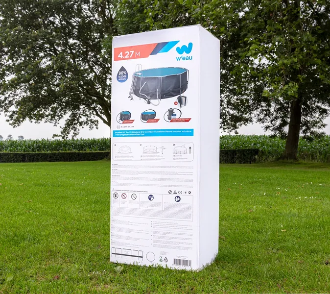 W'eau Steel Frame Zwembad - 427 X 122 Cm - Met Filterpomp En Accessoires 6 W'eau Steel Frame Zwembad - 427 X 122 Cm - Met Filterpomp En Accessoires - Afbeelding 6