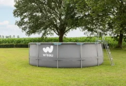 W'eau Steel Frame Zwembad - 427 X 122 Cm - Met Filterpomp En Accessoires 11 W'eau Steel Frame Zwembad - 427 X 122 Cm - Met Filterpomp En Accessoires -Zwembad Tuin w eau zwembad voorkant