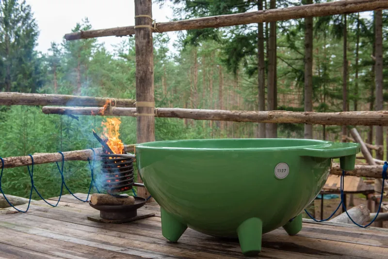 Weltevree Dutchtub Original Houtgestookte Hottub - 4 Personen - Groen 3 Weltevree Dutchtub Original Houtgestookte Hottub - 4 Personen - Groen - Afbeelding 3